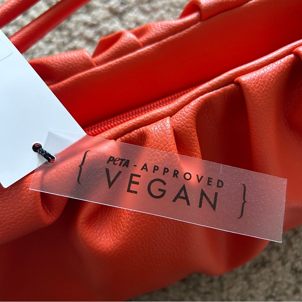 Orange puff baguette handbag - Picture 2 of 5